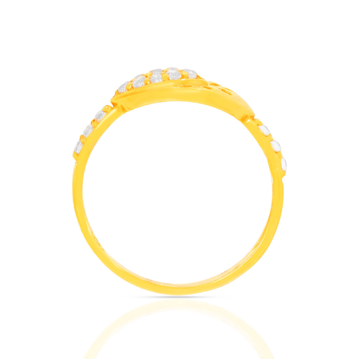 Golden Glow Cz Gold Ring
