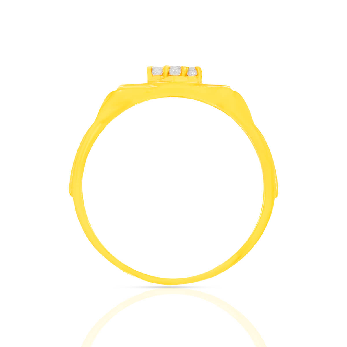 Timeless Brilliance CZ Men's Gold Ring
