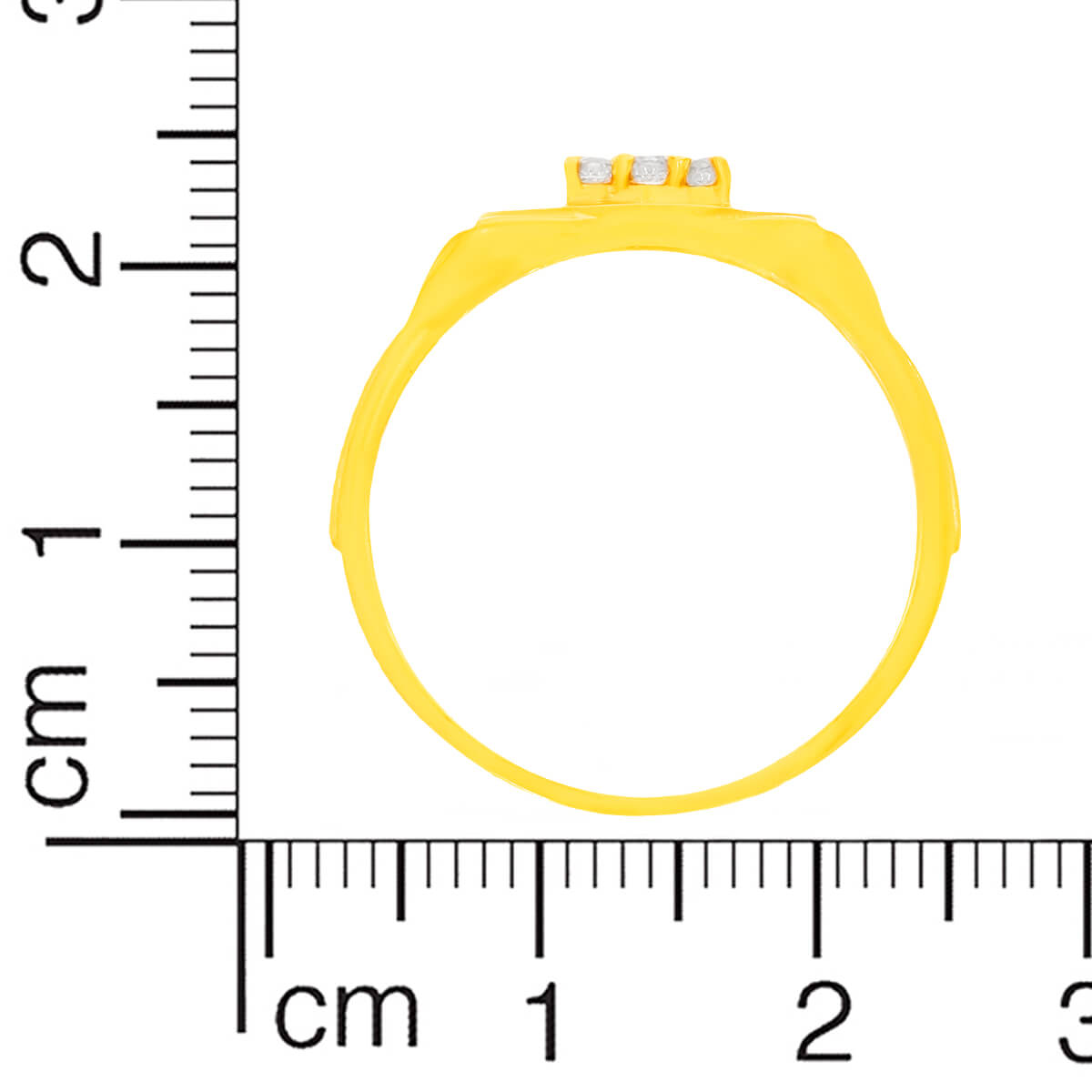 Timeless Brilliance CZ Men's Gold Ring