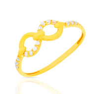 Infinity'S Embrace Gold Ring
