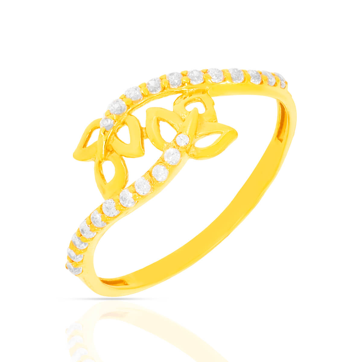 Dazzling Petals Gold Ring