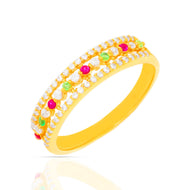 Chroma Burst Gold Women Ring