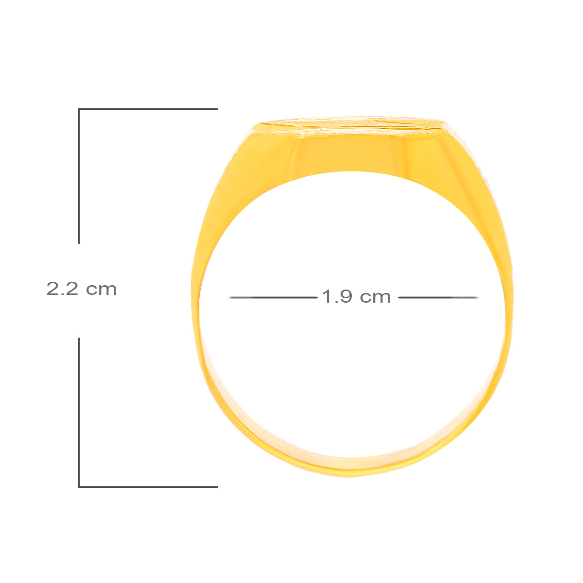 Bold Majesty Gold Men Ring 22K