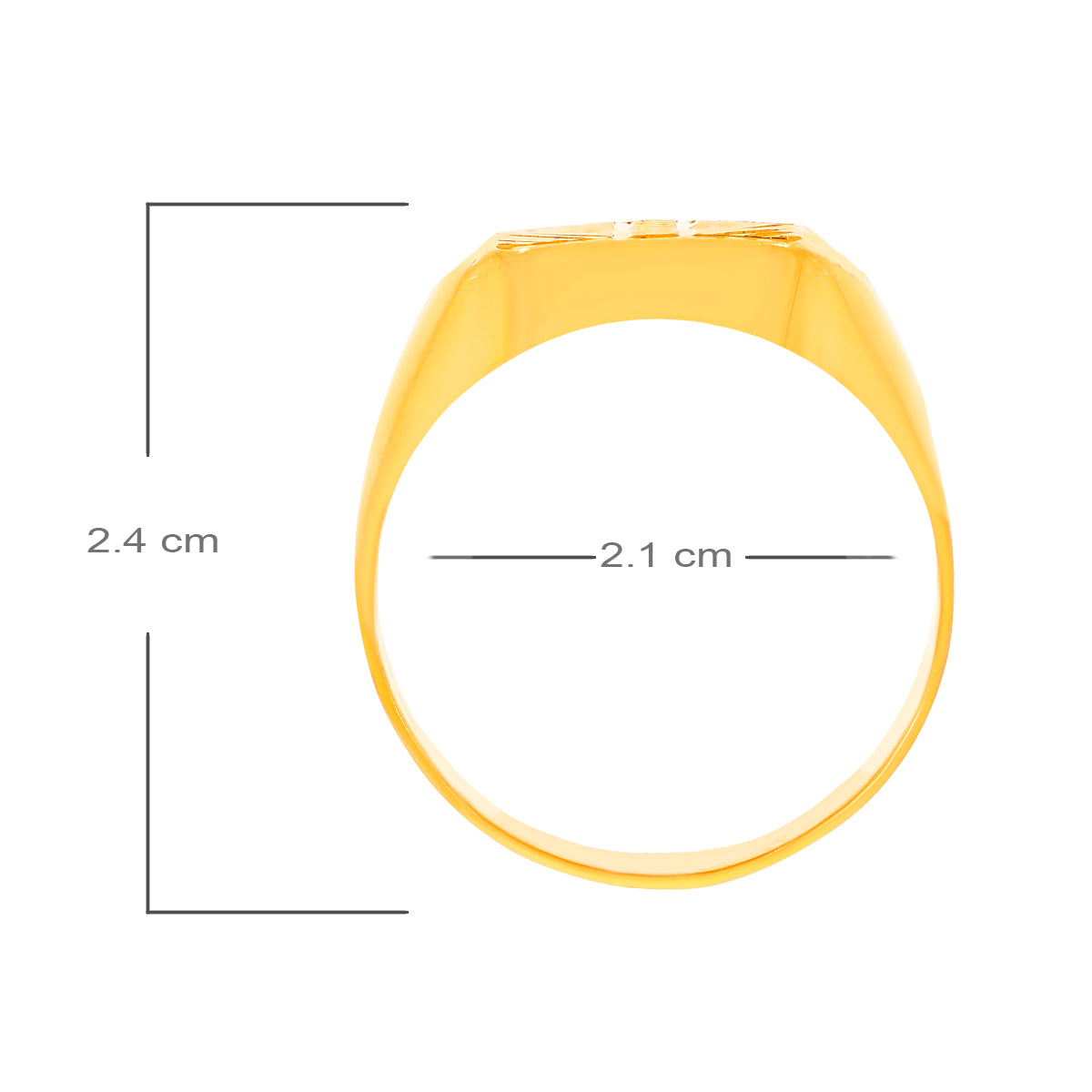 Regal Craft Diamond Ring for Men 22K