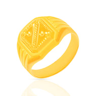 Stellar Radiant Diamond Ring for Men 22K