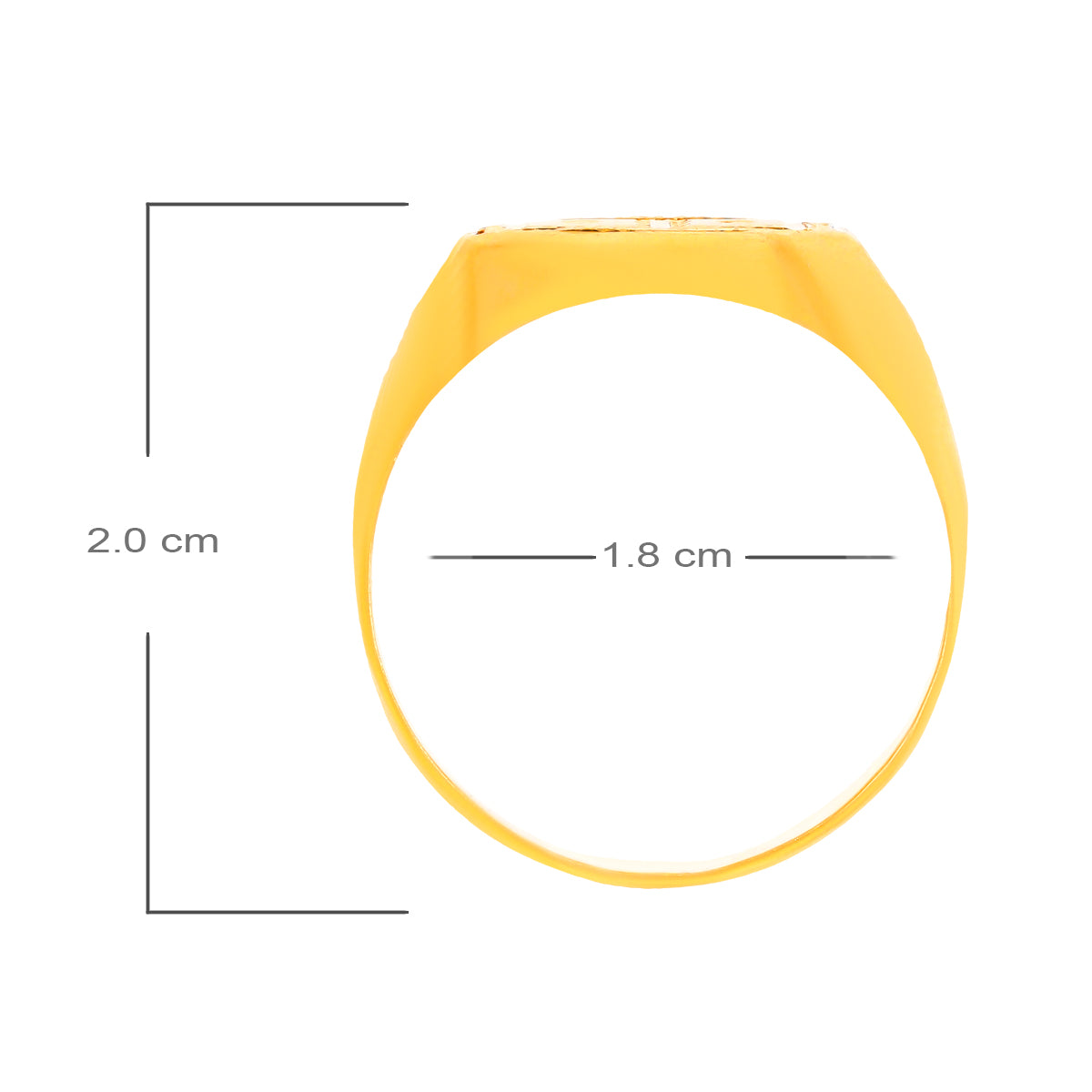 Dapper Essence Diamond Ring for Men 22K