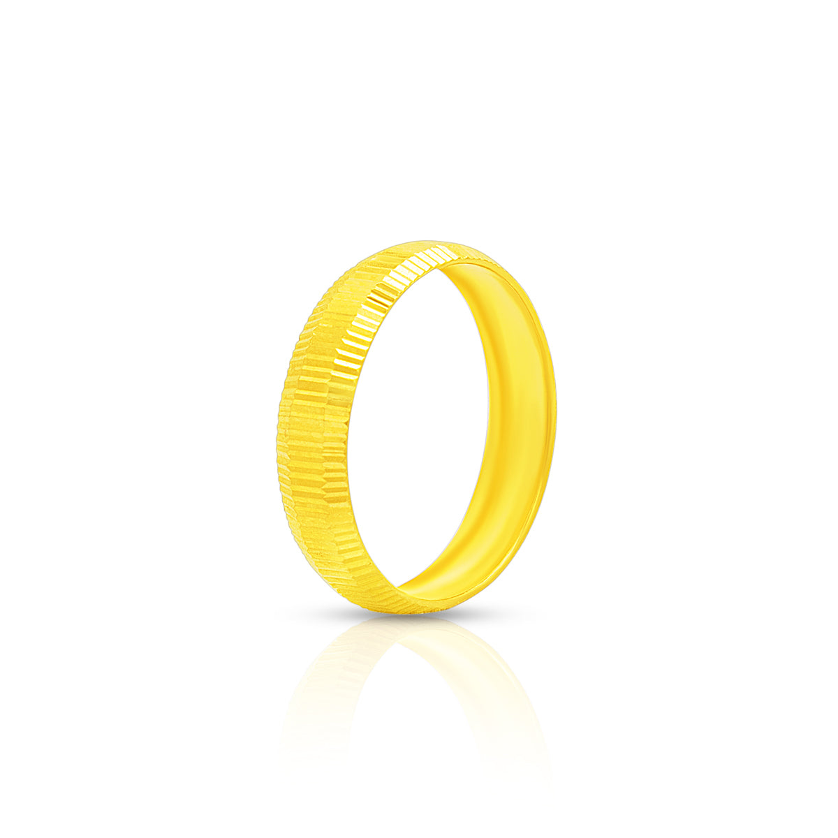 Glossy Modern 22K Gold Band