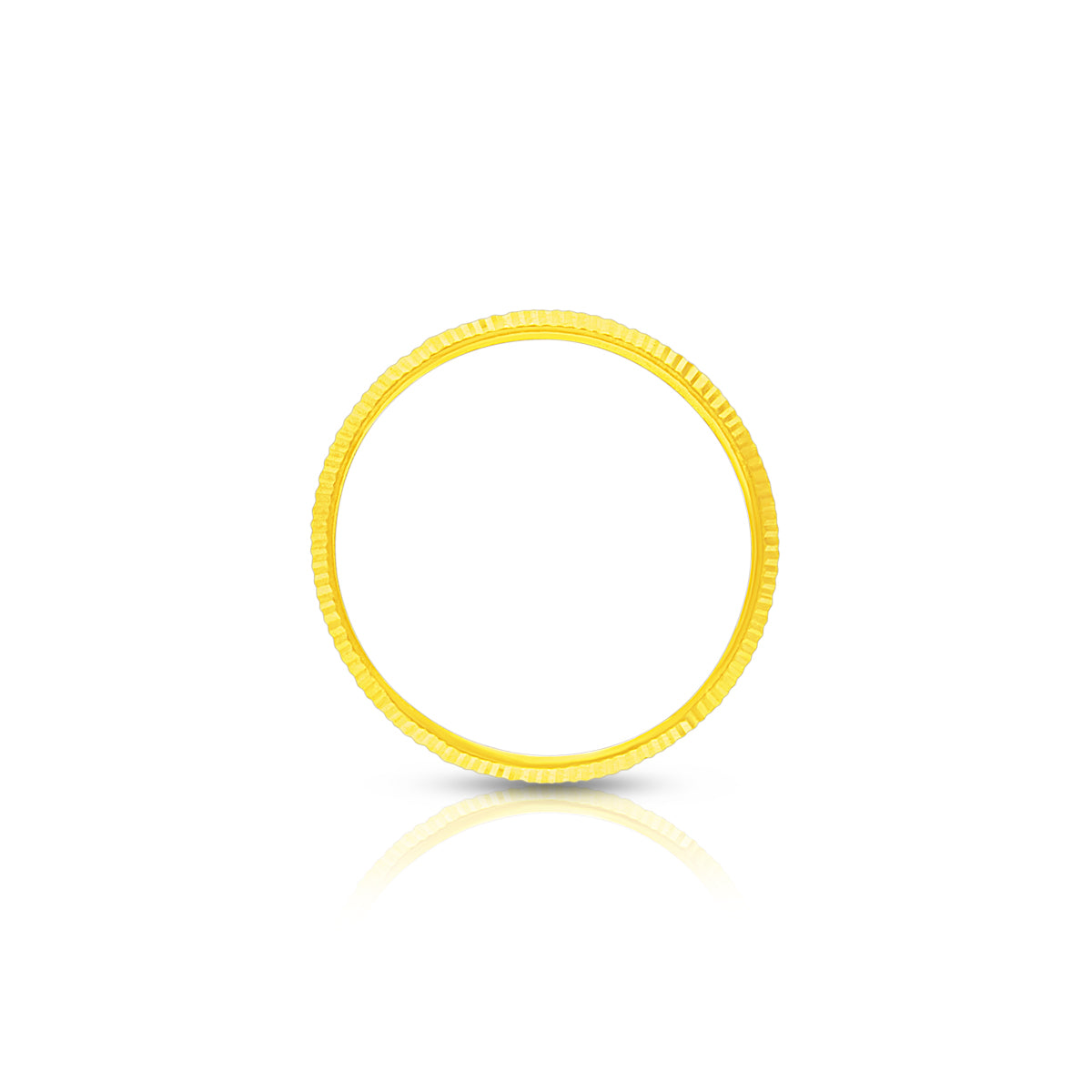 Glossy Modern 22K Gold Band