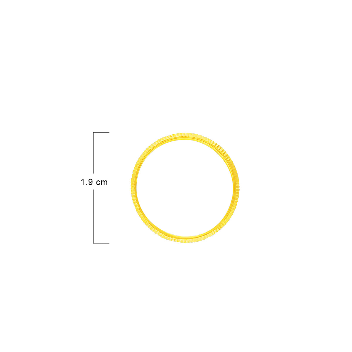 Glossy Modern 22K Gold Band