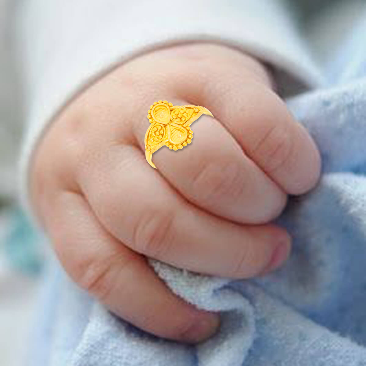Charming Grace Gold Kids Ring