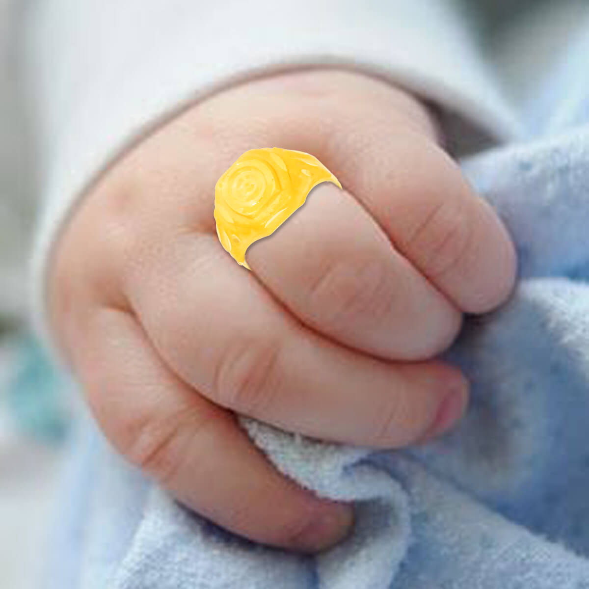 Elegant Classic Gold Kids Ring