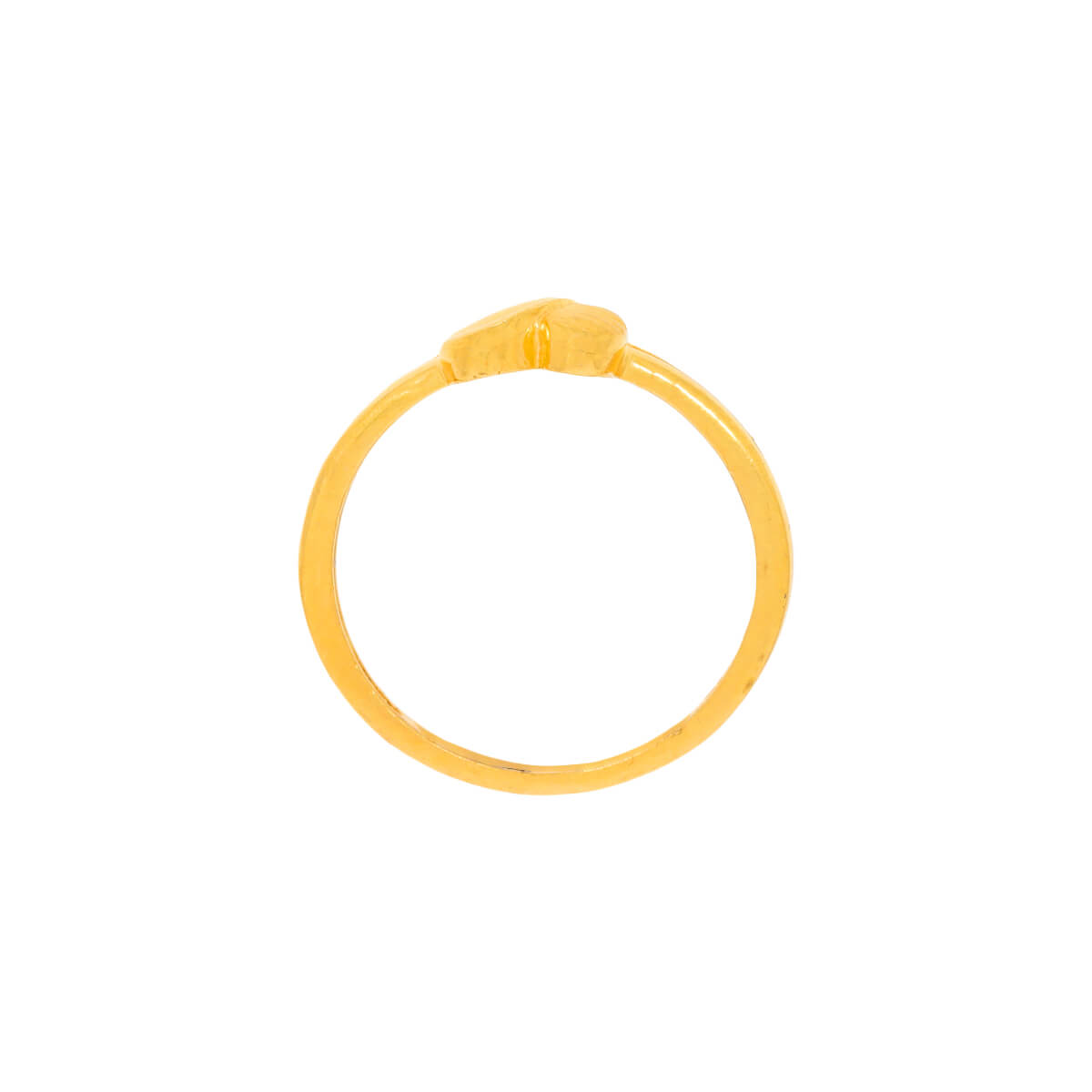 Gleaming Petite Heart Gold Women Ring