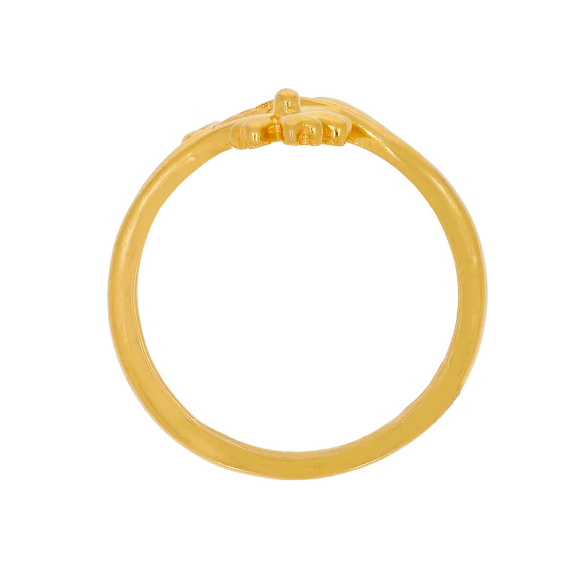 Gold Ring with Natural Charm