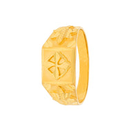 Crafted Brilliance Men Gold Ring 22K