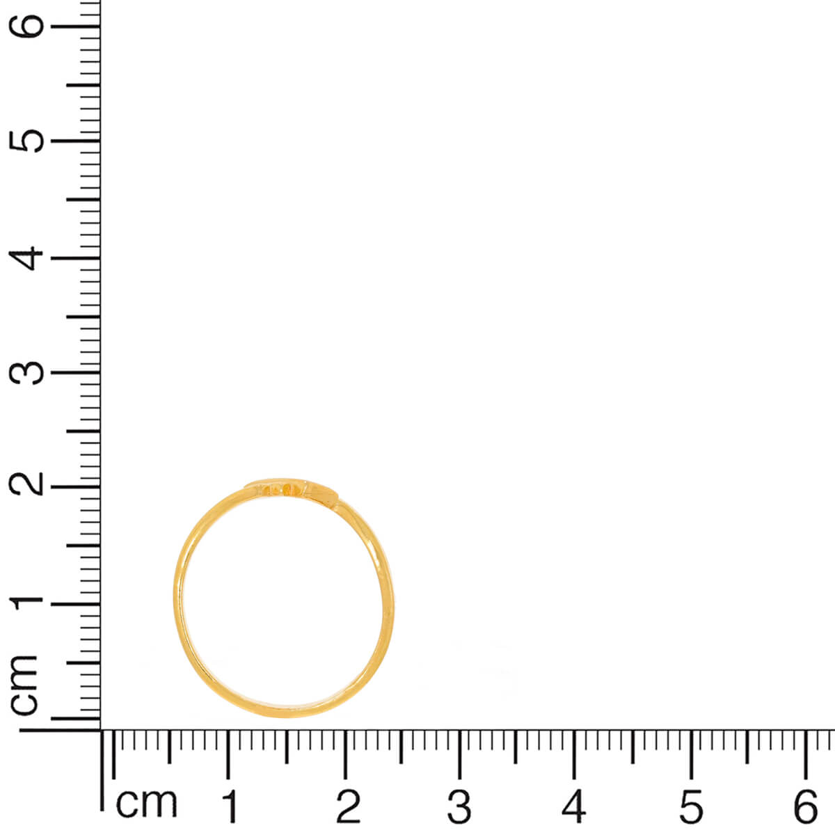 Square Textured Gold Ring for Men