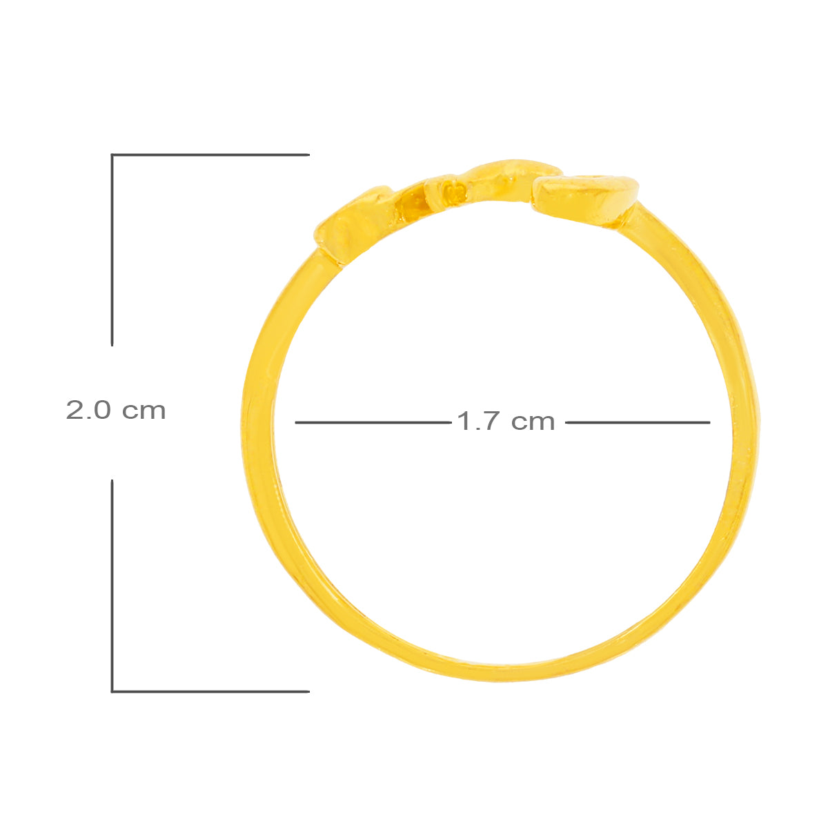 Whispers Of Love Gold Ring