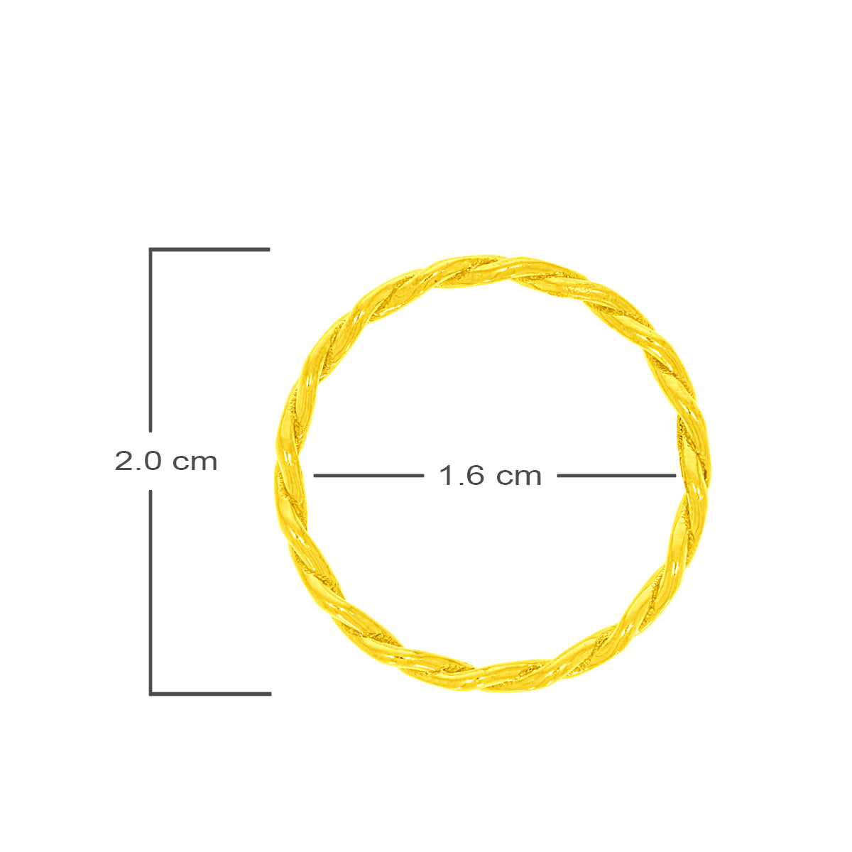 Interlocked 22K Gold Ring
