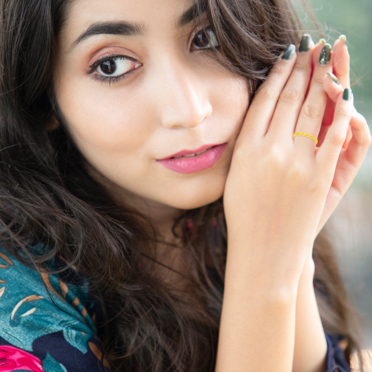 Interlocked 22K Gold Ring