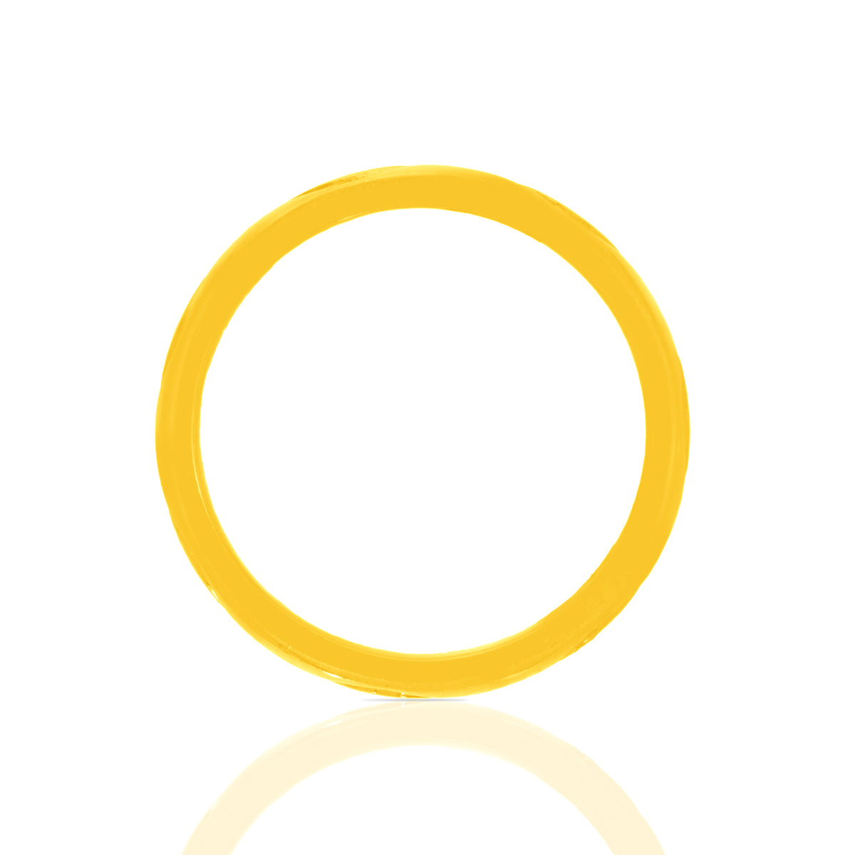 Gold Ring With Smooth Wave Design