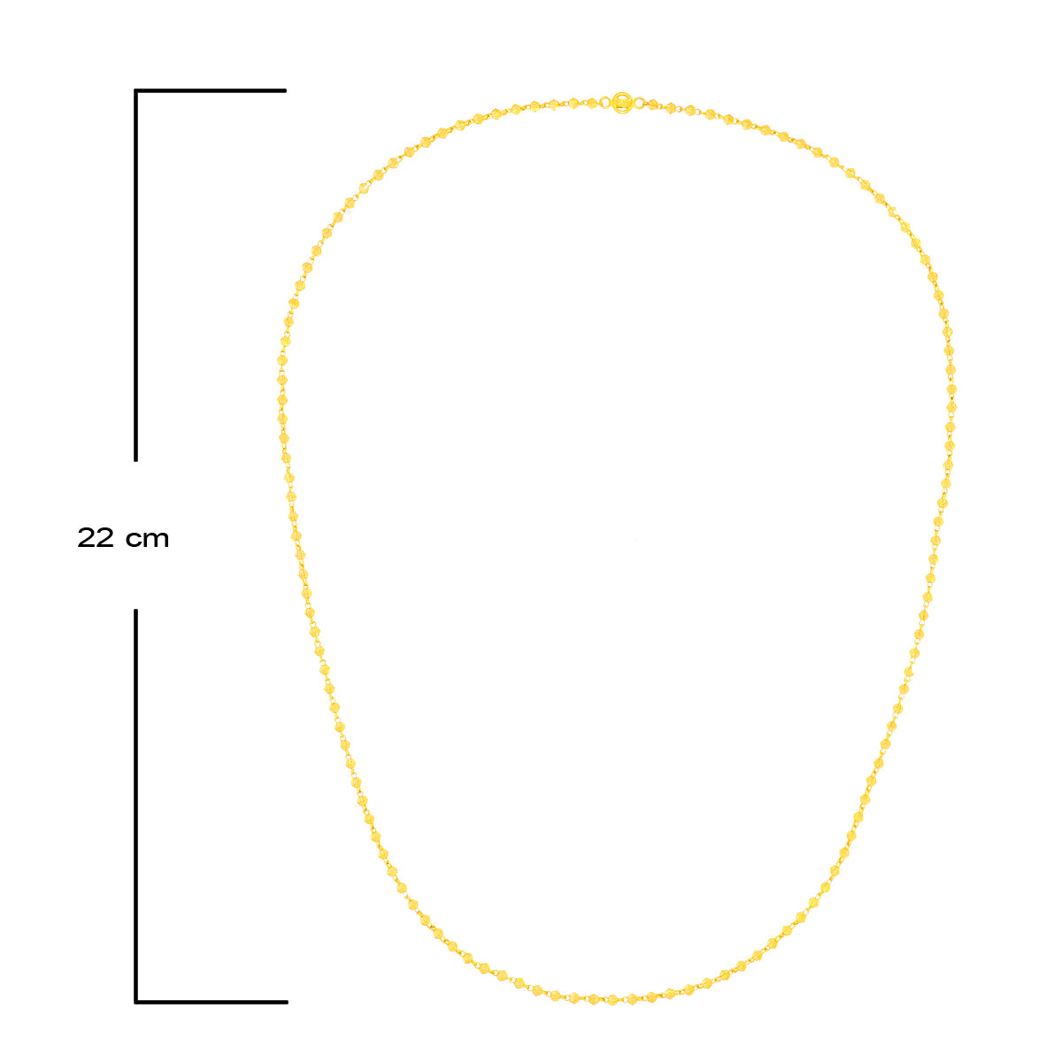 Elegant Beaded Gold Mala