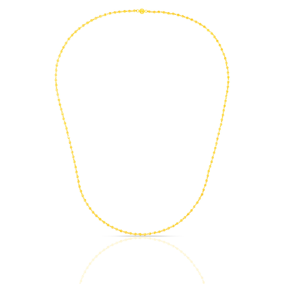 Sleek And Simple Gold Mala