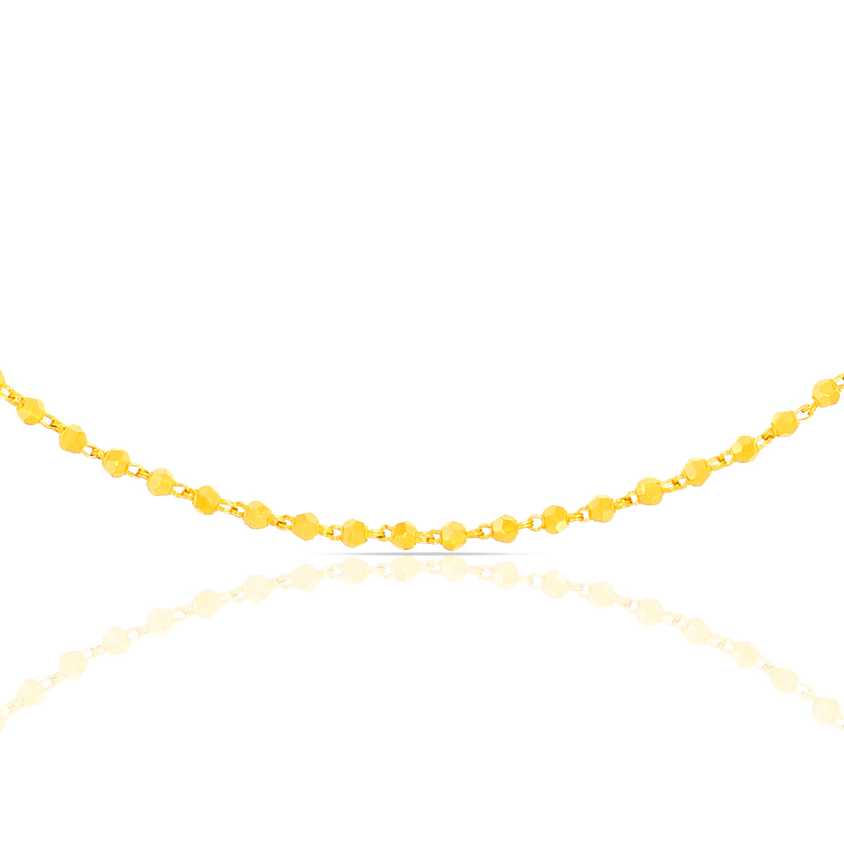 Sleek And Simple Gold Mala