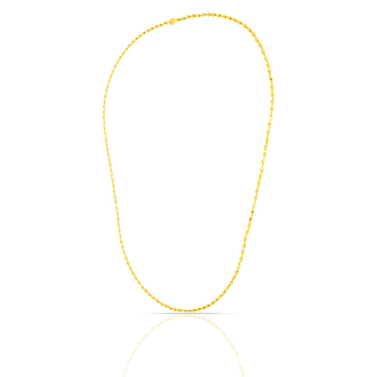 Sleek And Simple Gold Mala