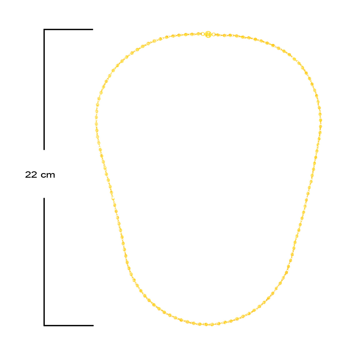 Sleek And Simple Gold Mala