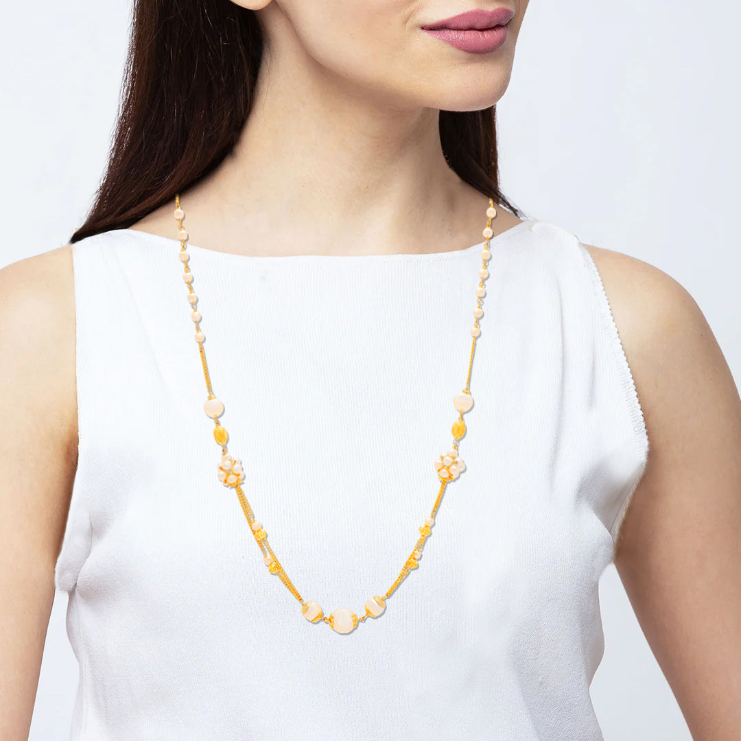 Radiant Simplicity Gold Mala