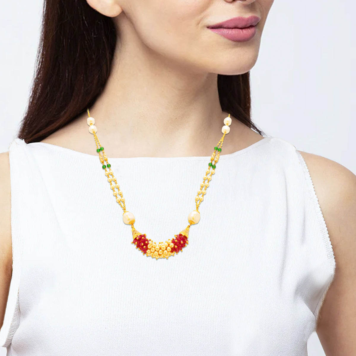 Chromatic Charm Gold Mala