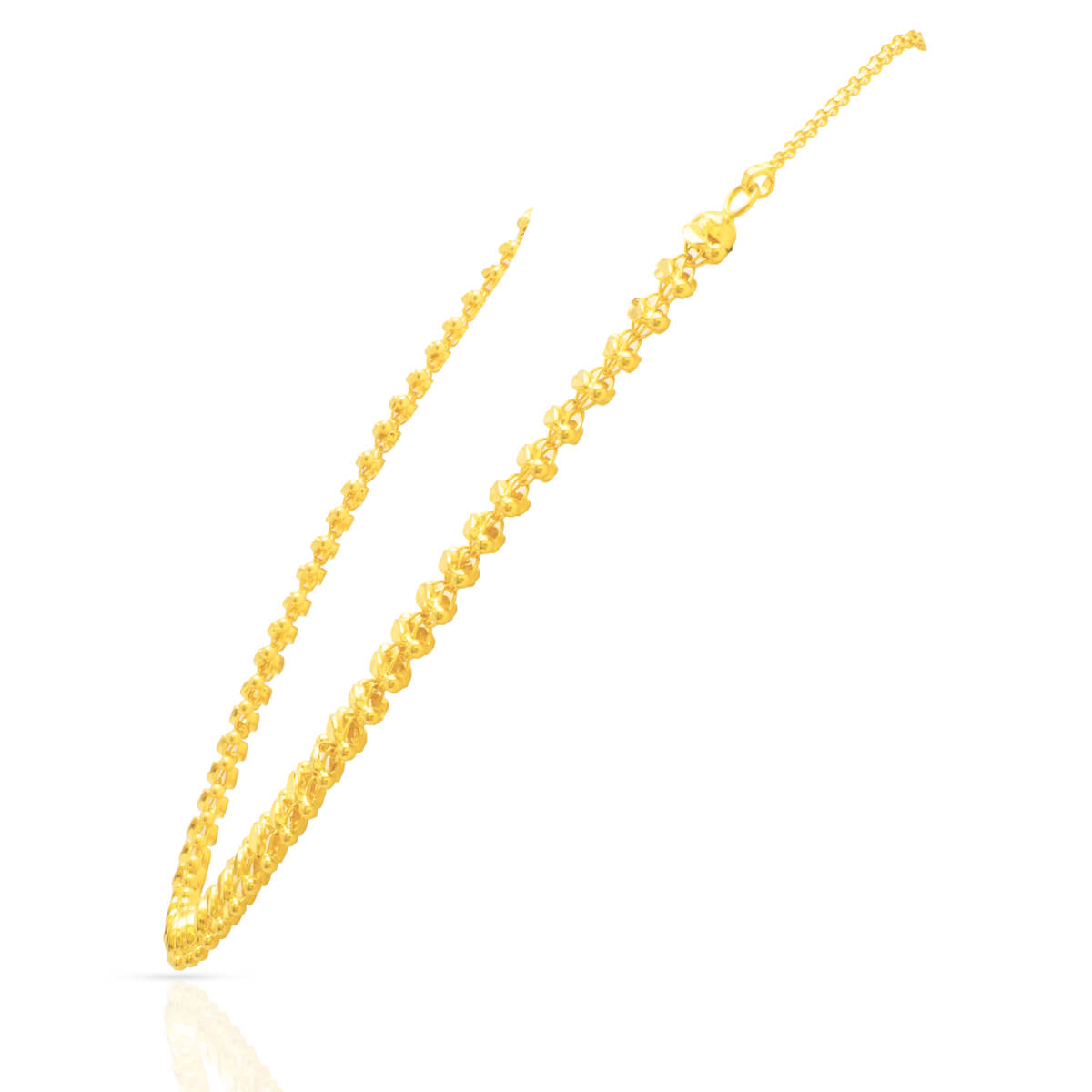 Gold Short Necklace with Classy Charm
