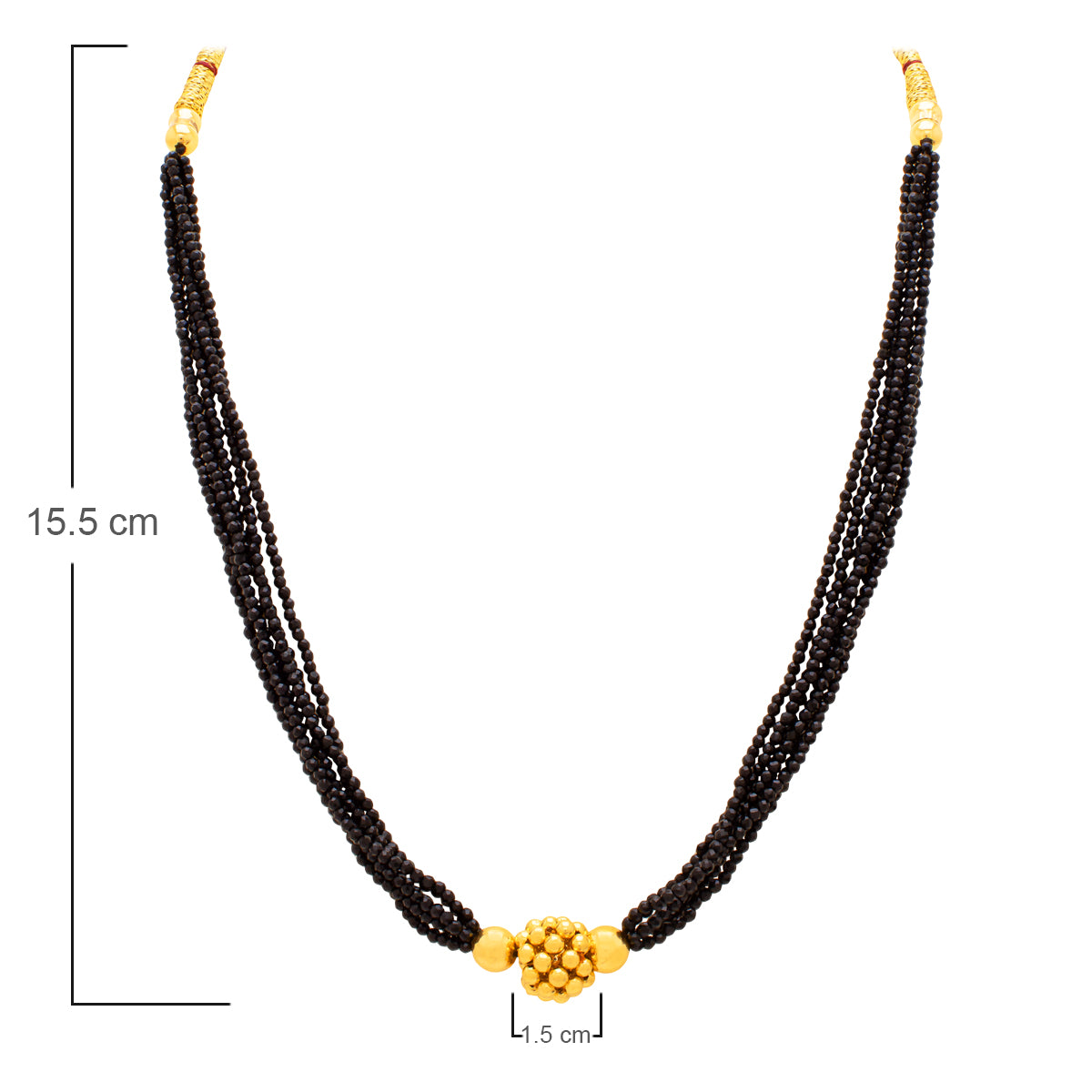 Black Ember Gold Mala