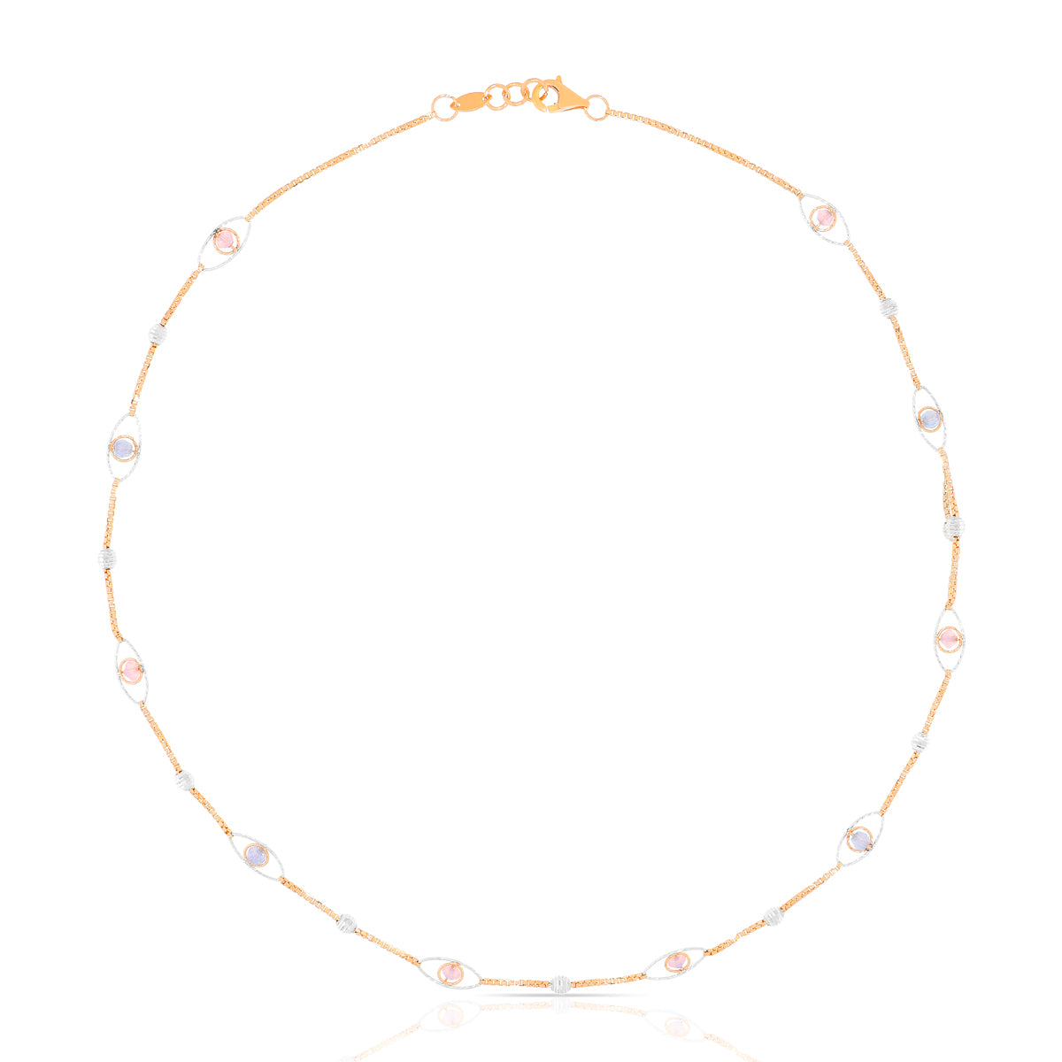 Serene Radiance 18K Gold Short Necklace