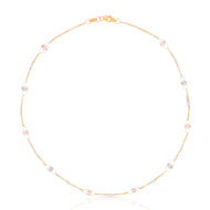 Serene Radiance 18K Gold Short Necklace
