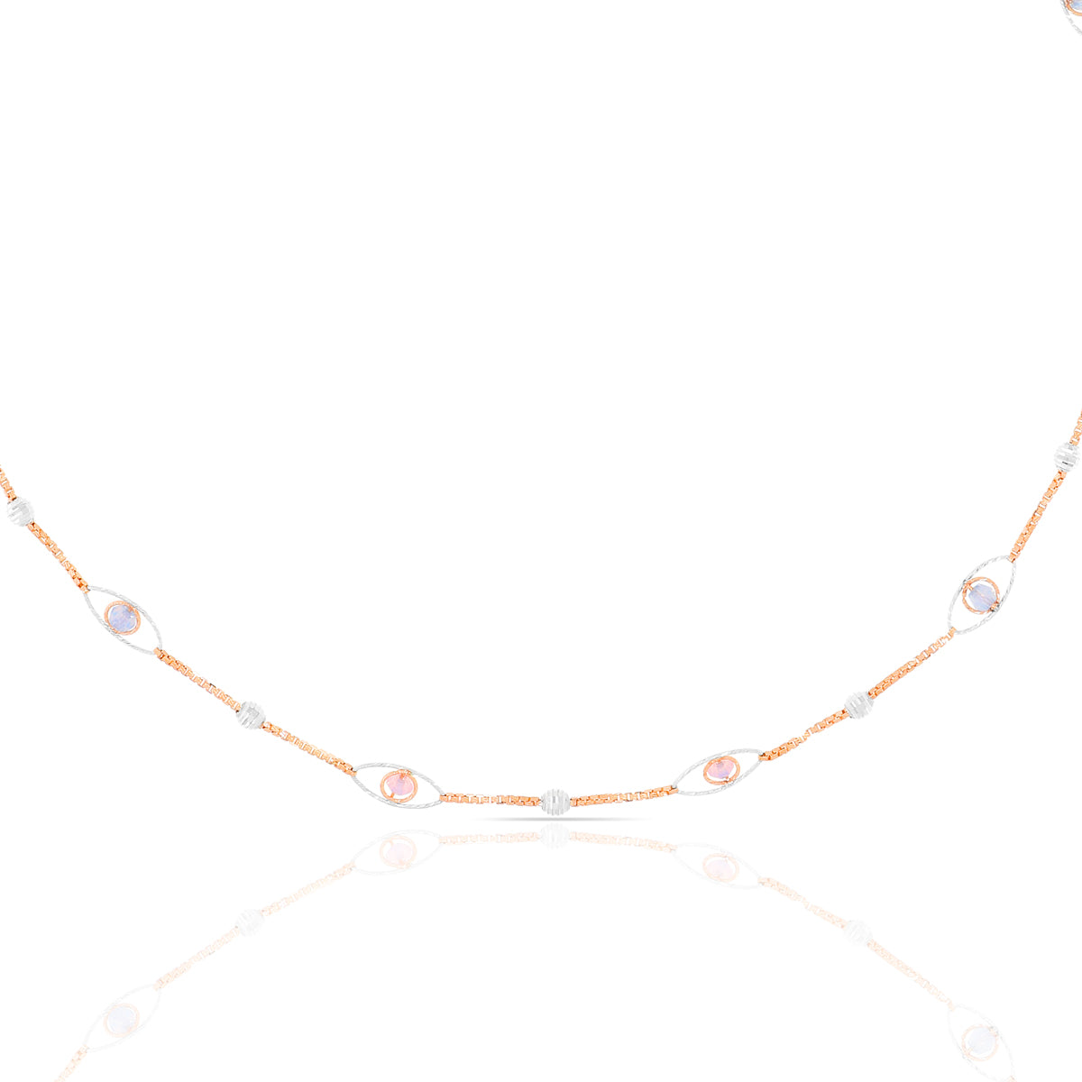 Serene Radiance 18K Gold Short Necklace