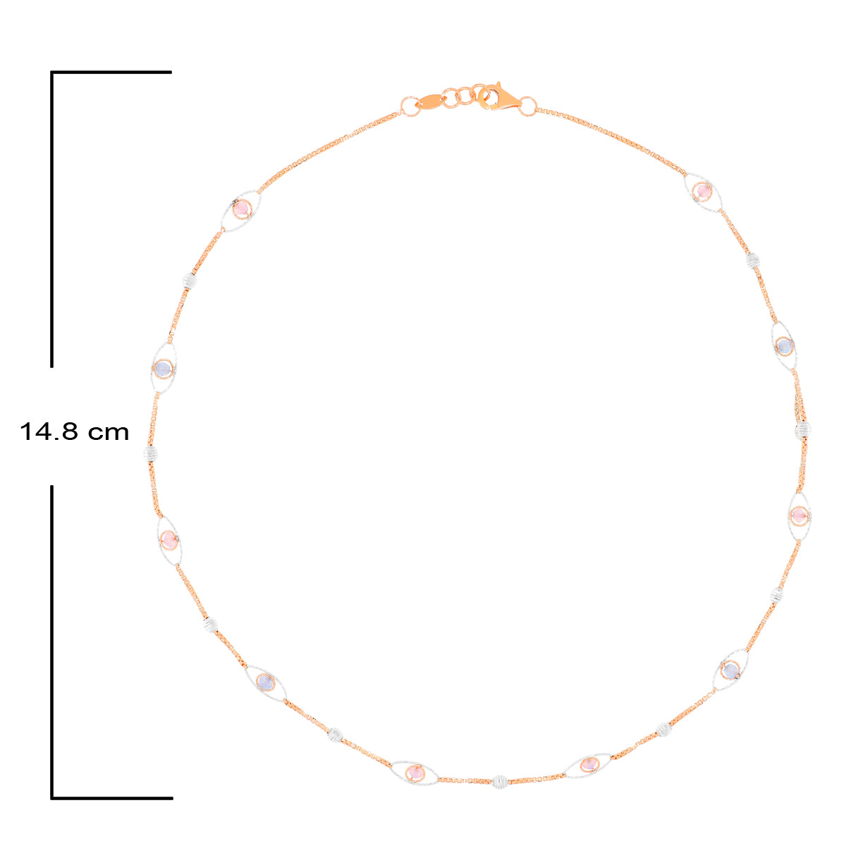 Serene Radiance 18K Gold Short Necklace