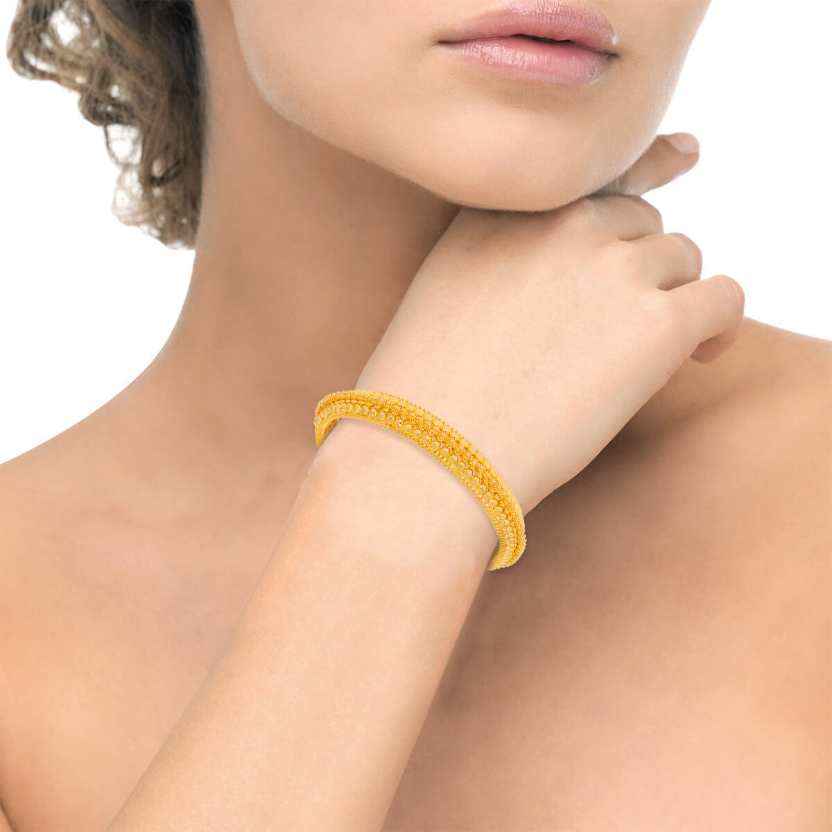 Classy Captivating Glow Gold Bangle