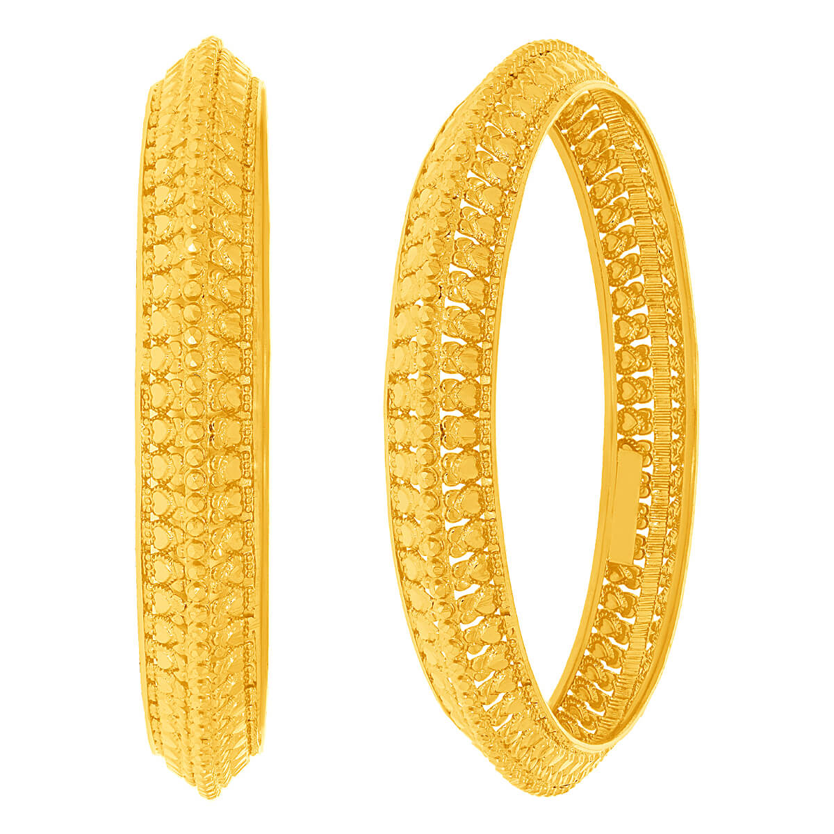 Gold Bangle with Vintage Flair