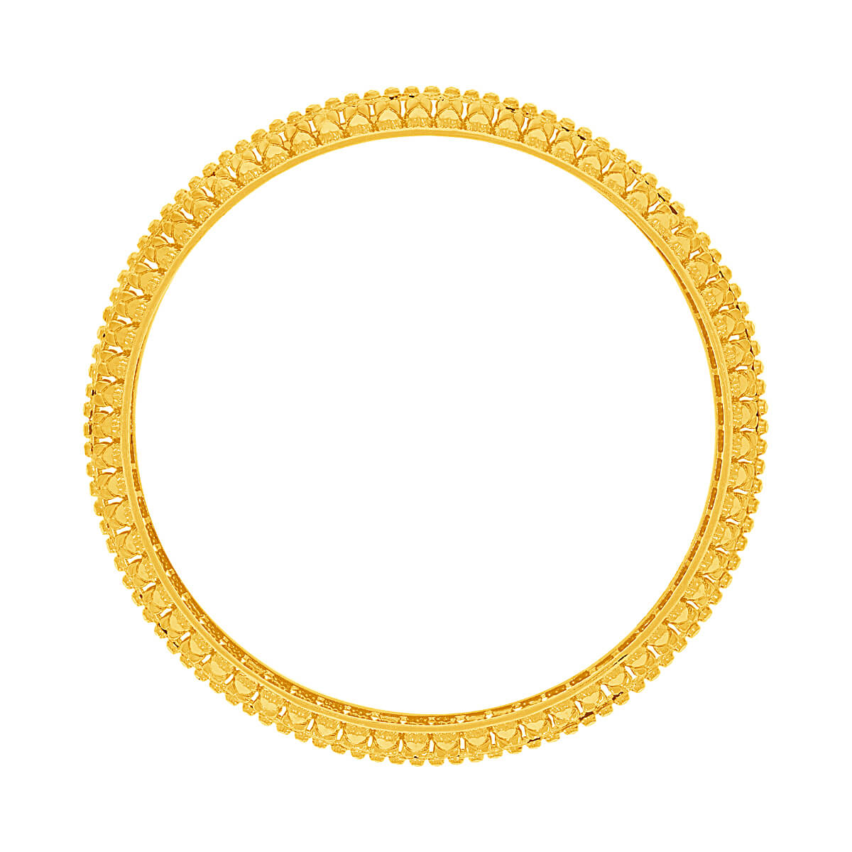 Gold Bangle with Vintage Flair