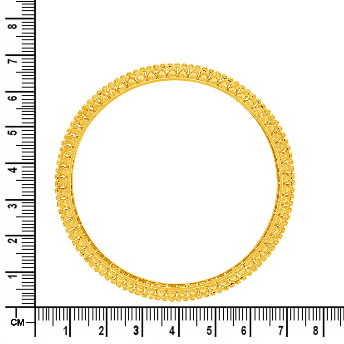 Gold Bangle with Vintage Flair