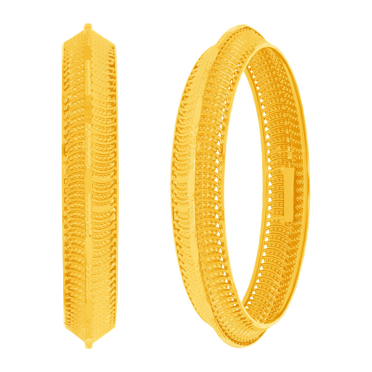 Gracile Shine Gold Bangle