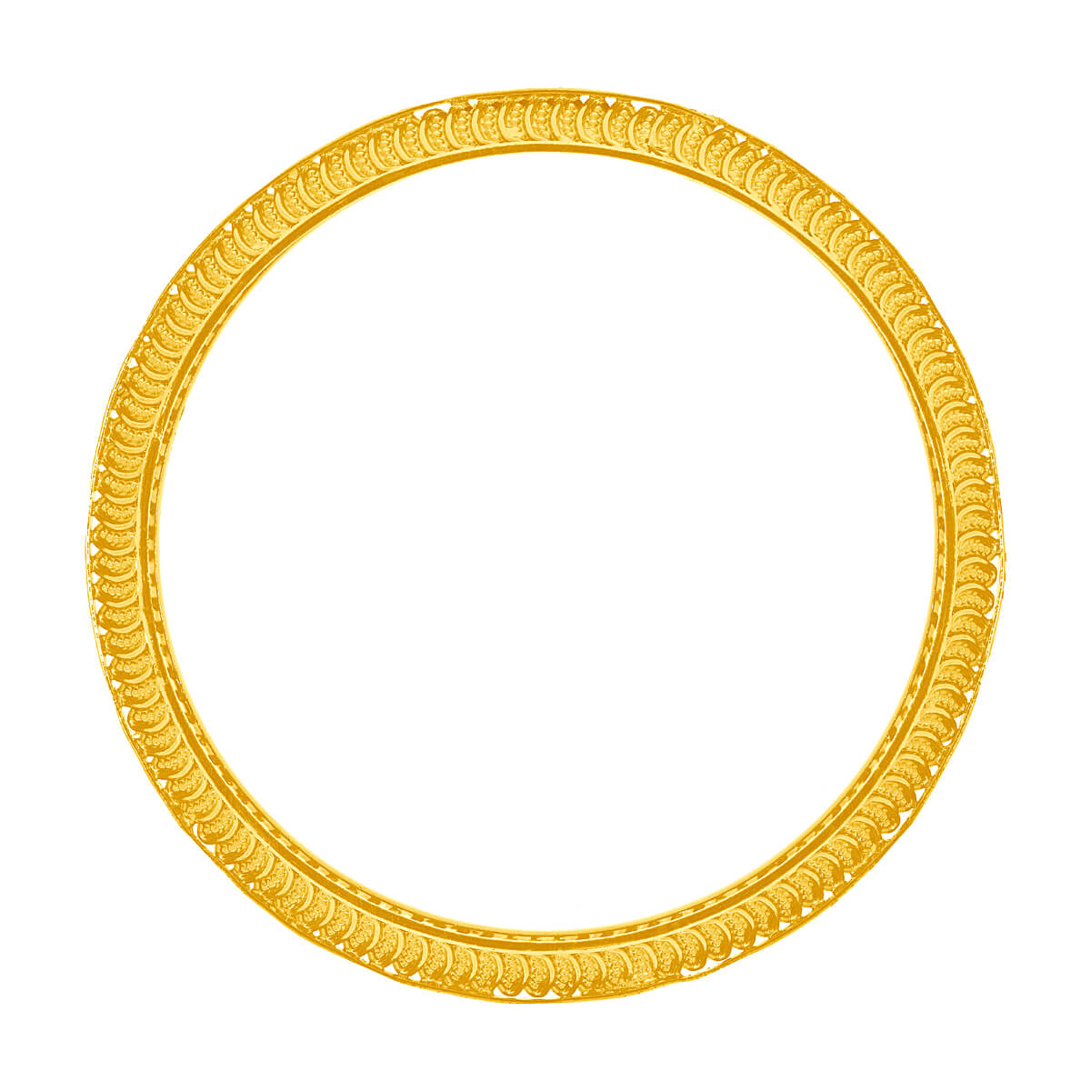 Gracile Shine Gold Bangle