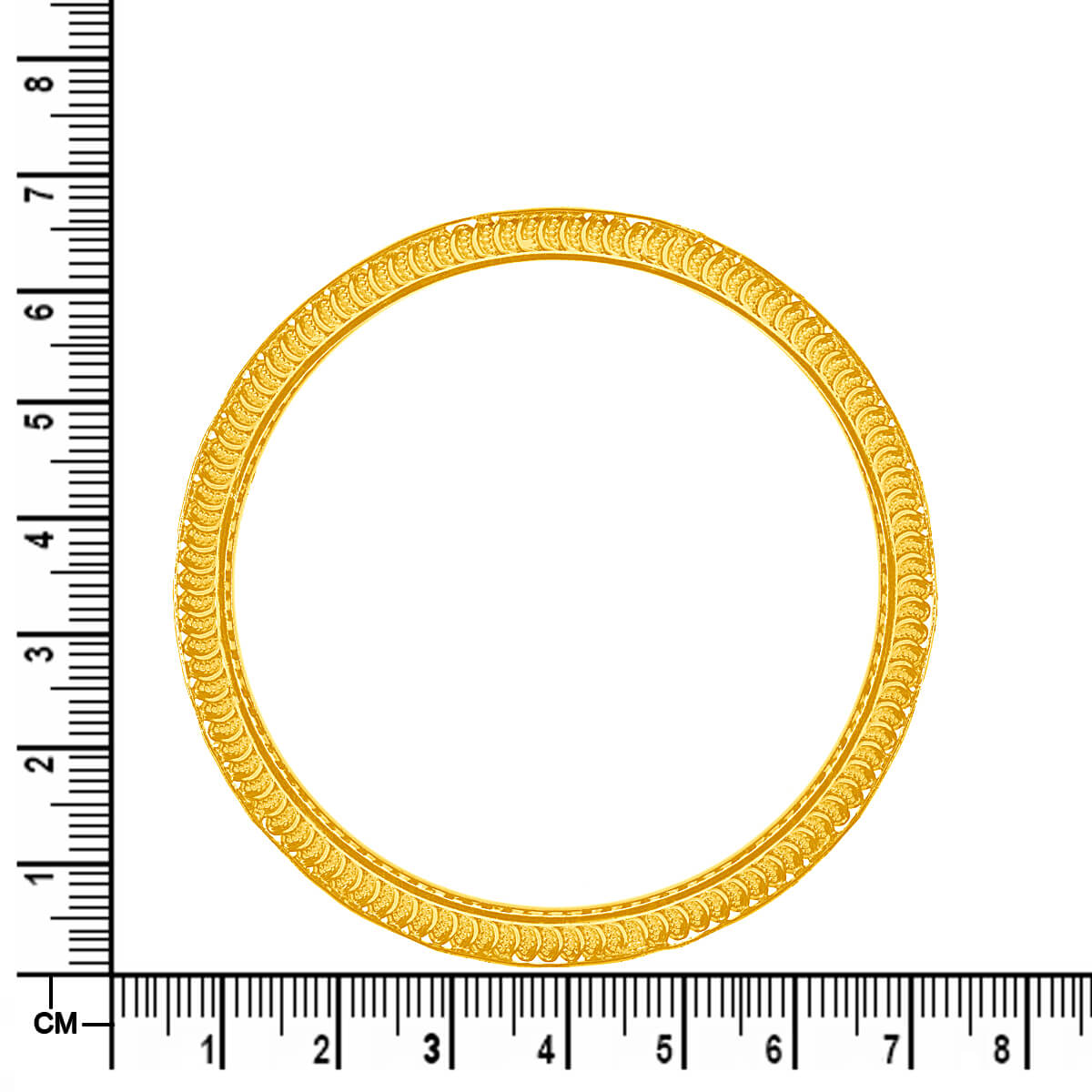 Gracile Shine Gold Bangle