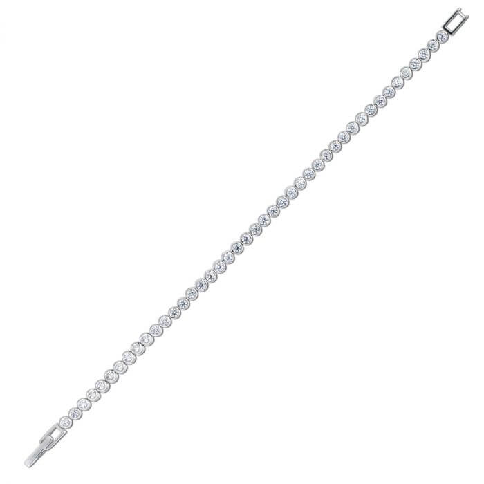 Sparkling Silver Tennis Bracelet