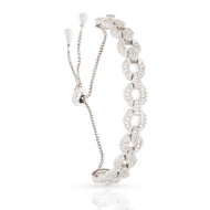 White Diamond Bracelet in Silver