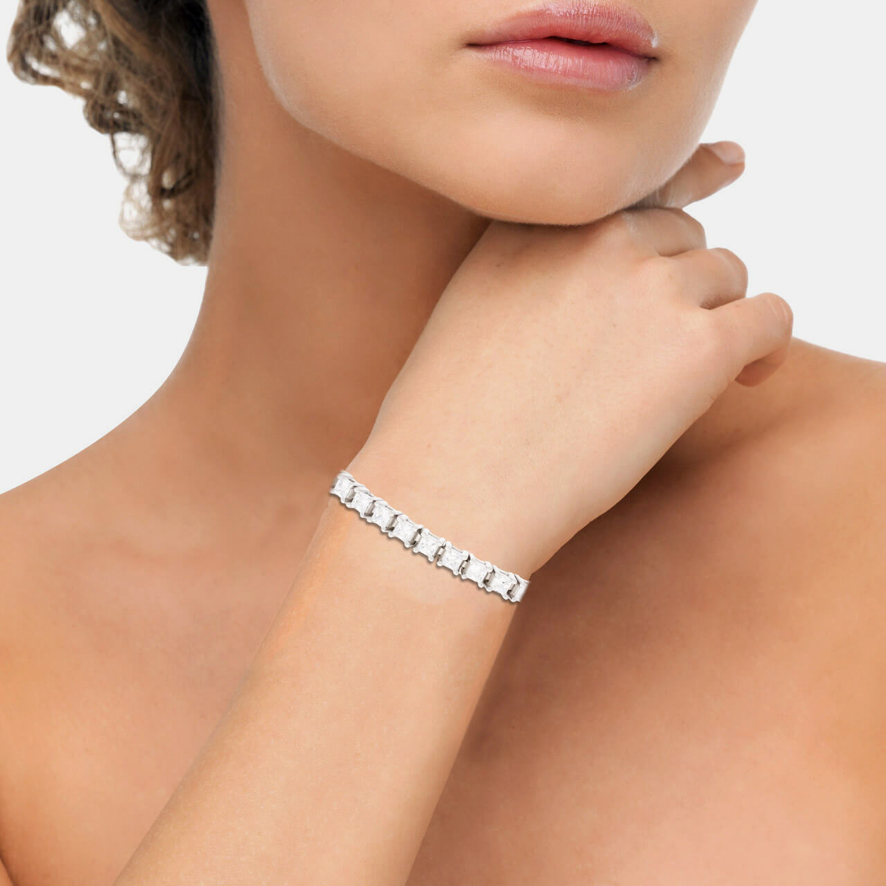 Classic Silver Tennis Bracelet