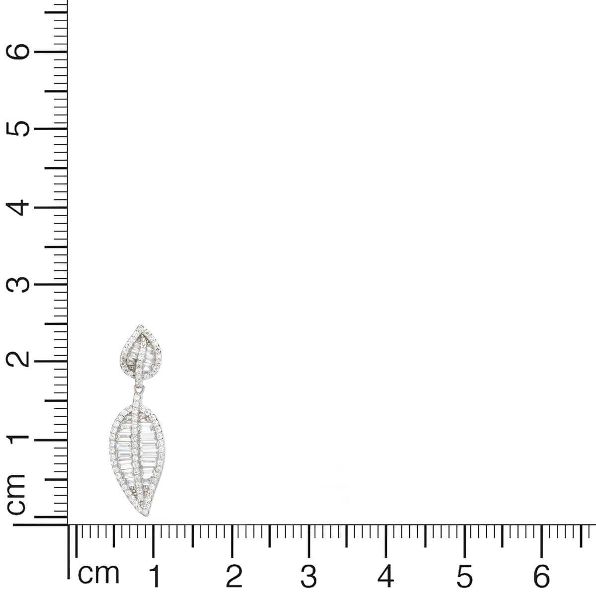 Swaying Leaf Dangle Earrings In Silver