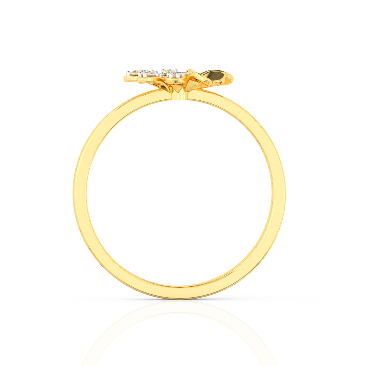 Dazzling Full Blossom Gold Ring for Women