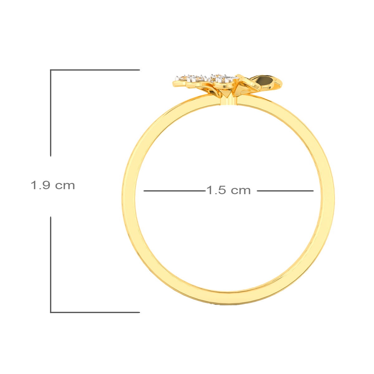 Dazzling Full Blossom Gold Ring for Women