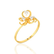 Modern Dazzle Gold Ring for Women